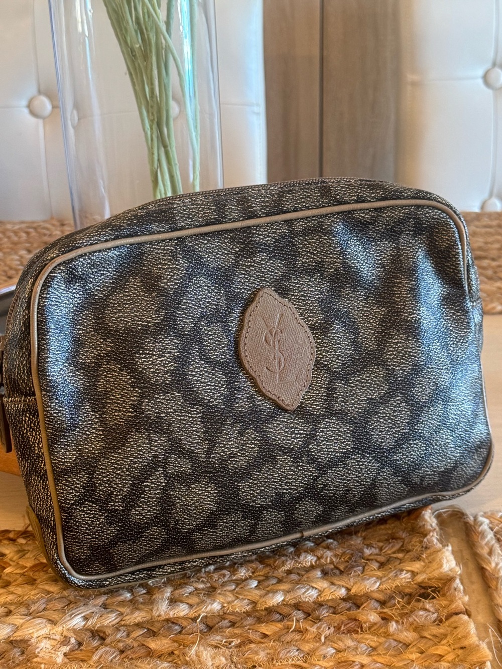 Rare EUC Archival Vintage Yves Saint Laurent (YSL) Giraffe Pouch / Bag